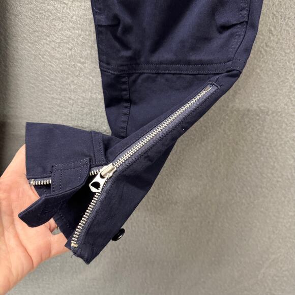 Ralph Lauren Sport Pants Womens 10 Navy Blue Cargo Utility Ankle Zip NOS NEW - Picture 7 of 9